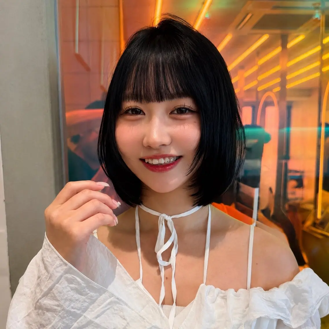 ミディアム カラー カット ヘアカラー トリートメント 🩷小川大輔🩷 ボブ/インナーカラーのヘアスタイル