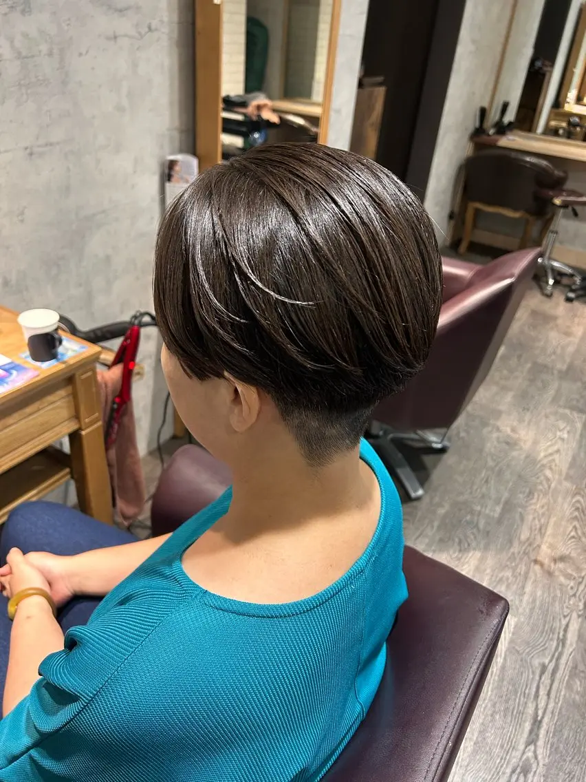 ショート ハンサムショート ショートヘア カット トリートメント ヘッドスパ パーソナルカラー 診断🍀マリンのヘアスタイル