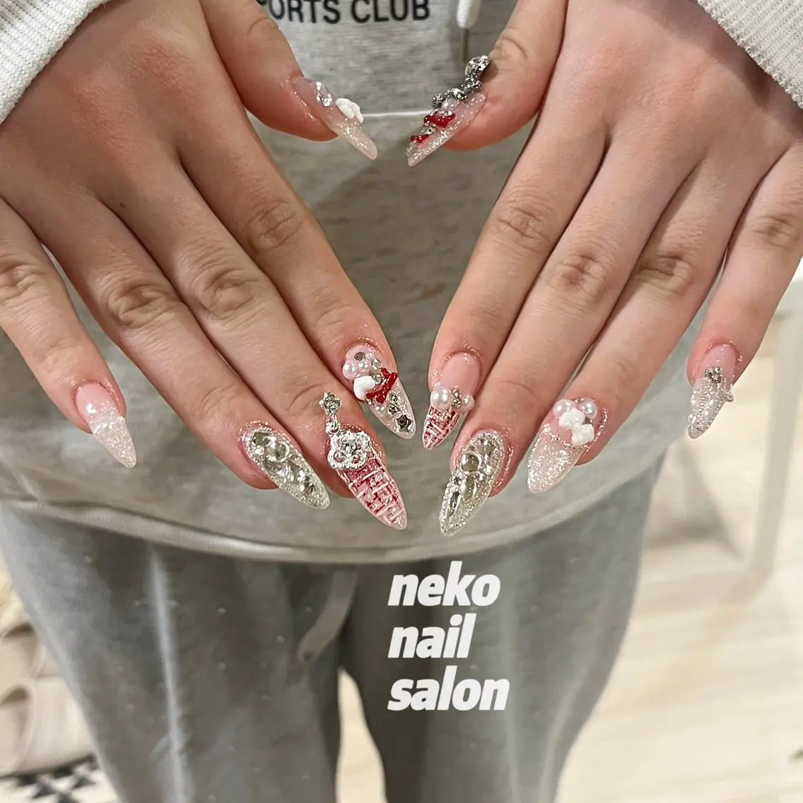 ネイル ツイードネイル ハンドネイル neko nailのネイルデザイン