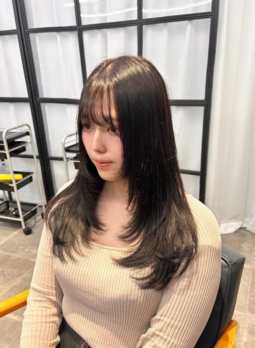 ロング カラー 韓国×髪質改善カラー 💎hinaのヘアスタイル