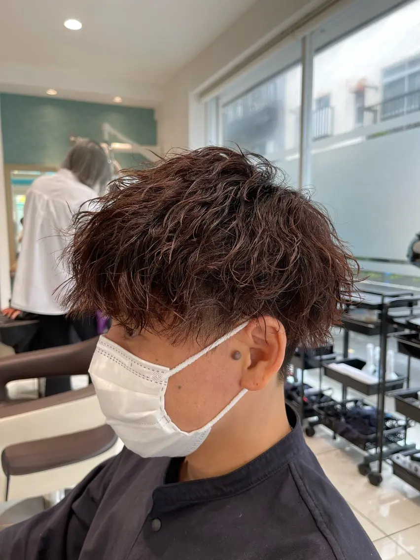 パーマ メンズ カット パーマ 店長／髪質改善 田中優太のヘアスタイル