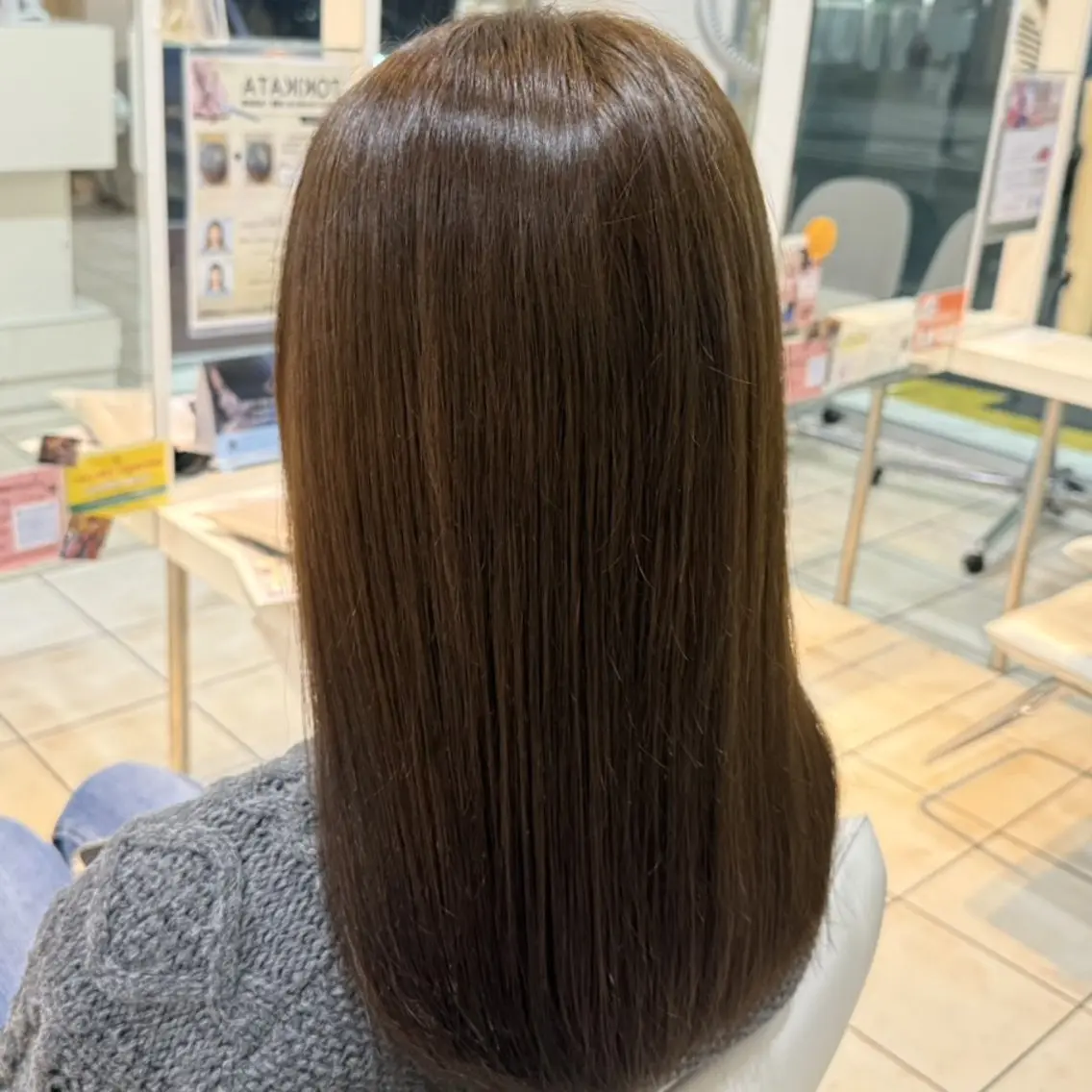 セミロング カラー ヘアカラー 透明感カラー×美眉 🎀大西みゆう🎀のヘアスタイル
