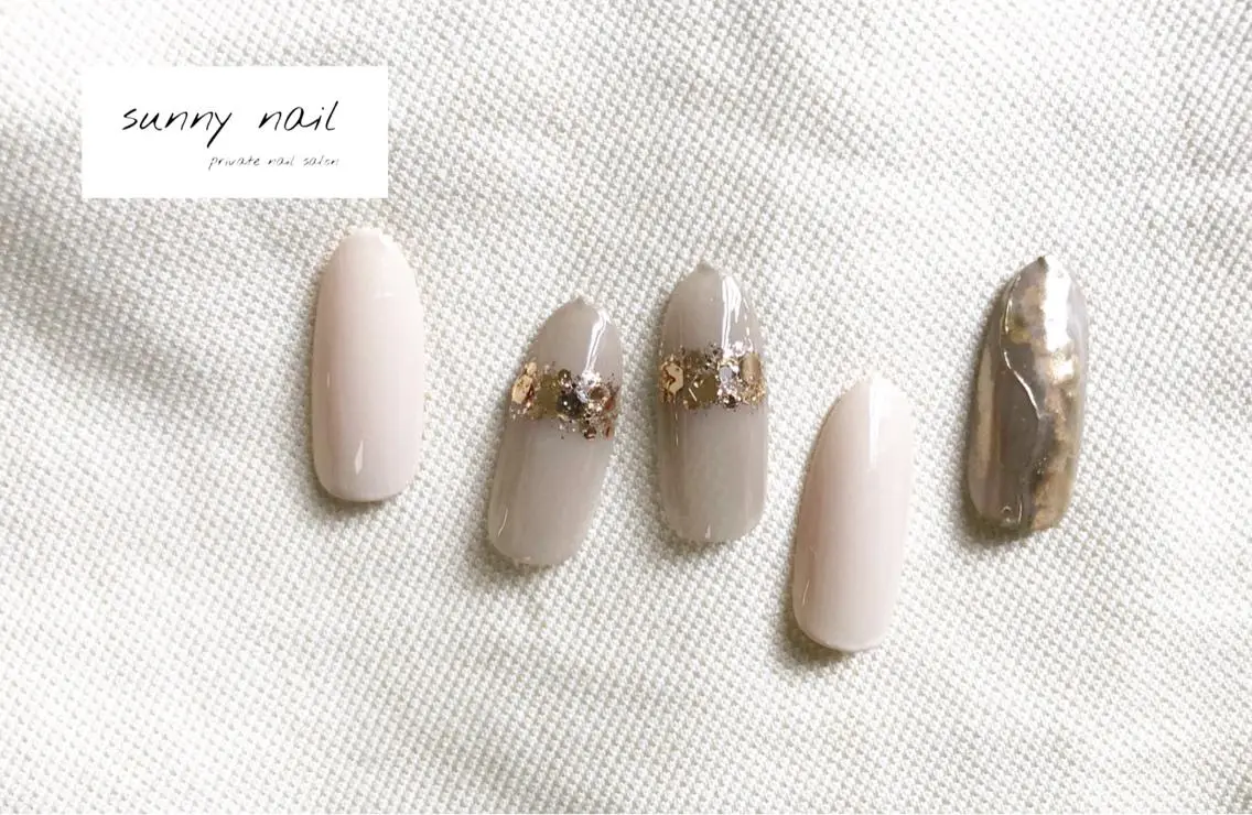 ネイル アートネイル ジェルネイル ミラーネイル ニュアンスネイル パラジェル sunny nailのネイルデザイン