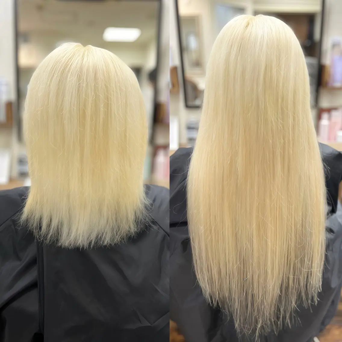 ロング カラー プルエクステ ダブルカラー エクステ ロング ヘアカラー トリートメント エクステ 愛/プルエクステ ブリーチ/レイヤーのヘアスタイル