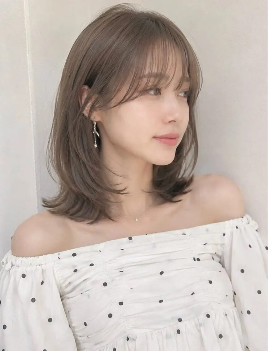 カラー ヘアカラー 長野 美鈴のヘアスタイル