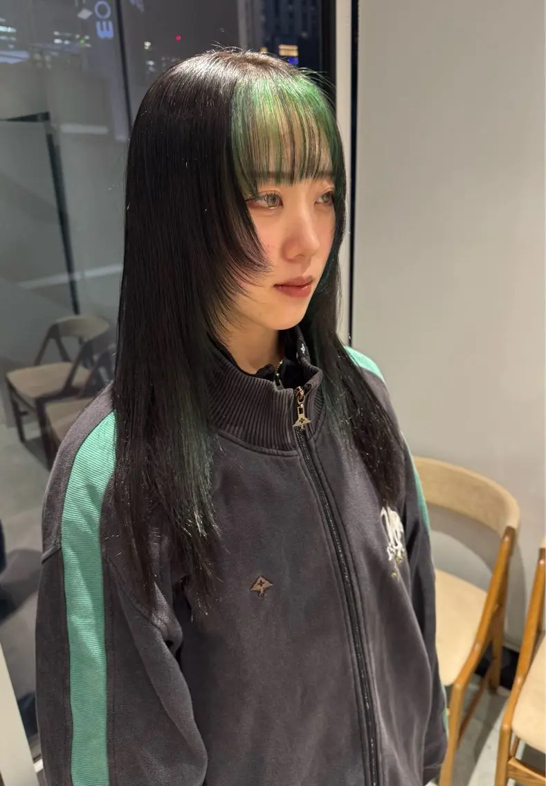 カラー ミストバング フェイスフレーミング カット ヘアカラー トリートメント 透明感カラー✨艶髪 制作🌱山根あゆみのヘアスタイル