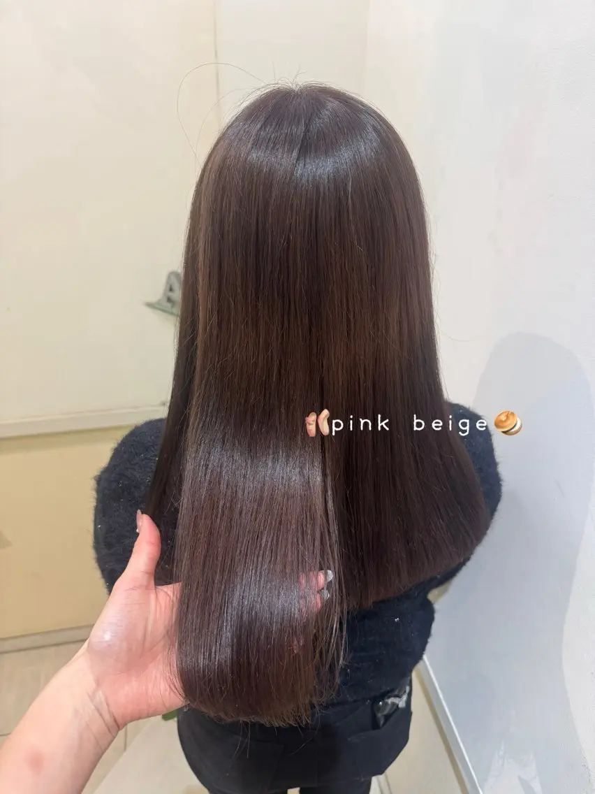 ロング カラー 透明感カラー🧁🩰 🫧仲松良菜🎀のヘアスタイル