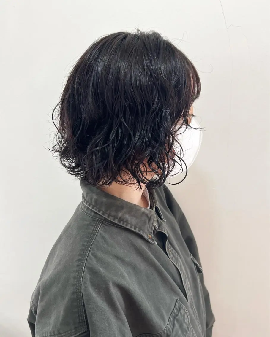 【メンズ大歓迎】カット+コールドパーマ(ショートヘア、ボブ、メンズパーマ)の写真