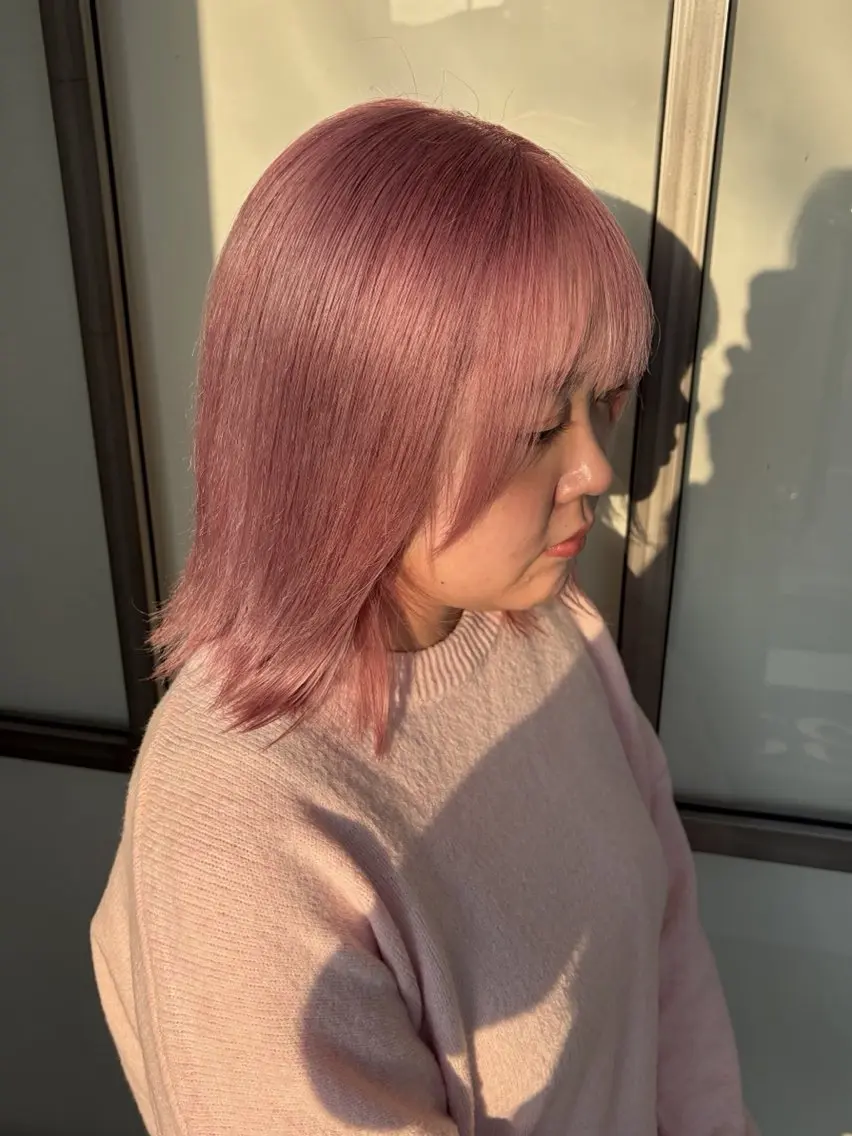 セミロング カラー カット ヘアカラー トリートメント 🫧透明感カラー🫧 OIKAWAのヘアスタイル