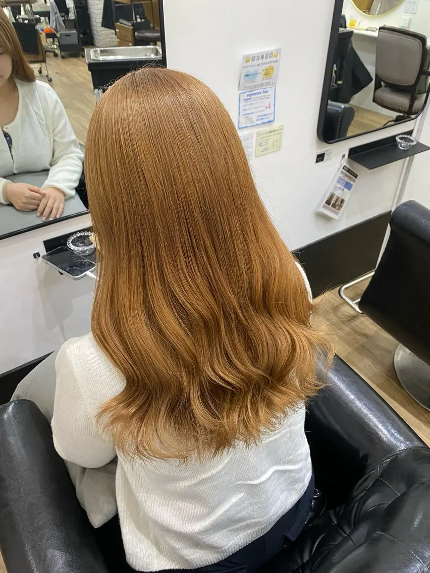 ミディアム ヘアカラー トリートメント mio♡ベージュ特化 🎀透明感カラーのヘアスタイル