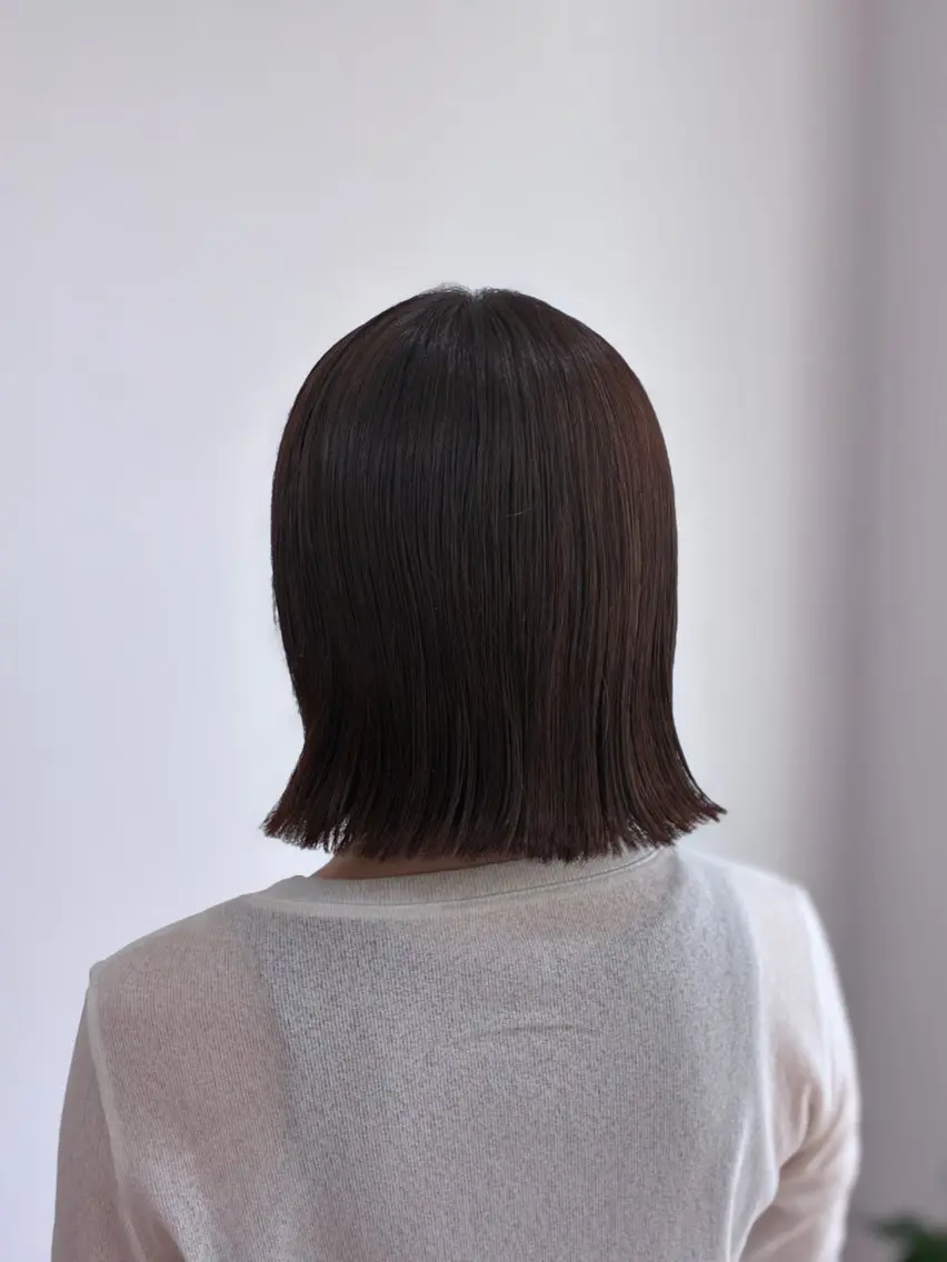 ミディアム 縮毛矯正 高橋 あやののヘアスタイル