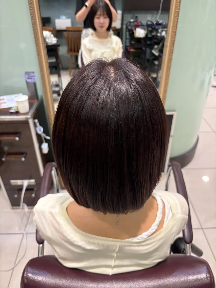 カラー 暖色カラー🍎 家本 夏鈴のヘアスタイル