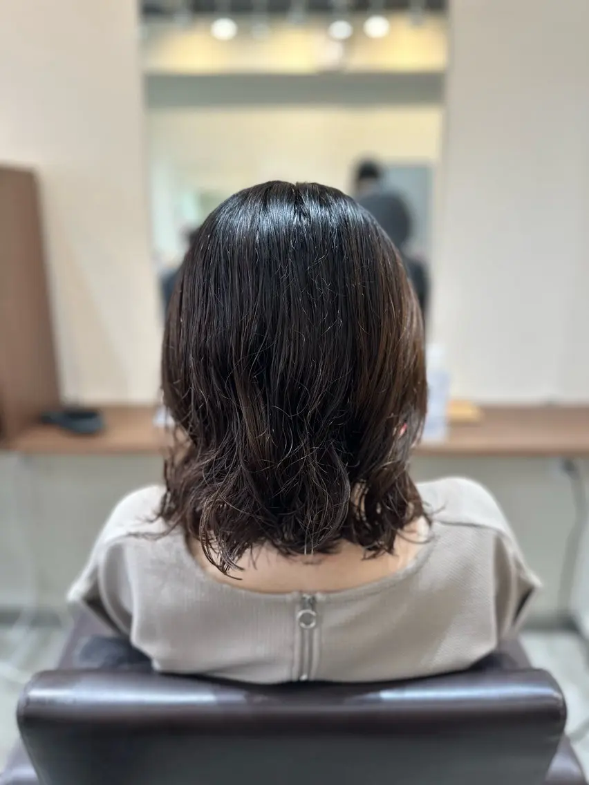ミディアム カラー パーマ カット パーマ トリートメント 平日オススメ✨ コスパ&タイパ✨山下のヘアスタイル