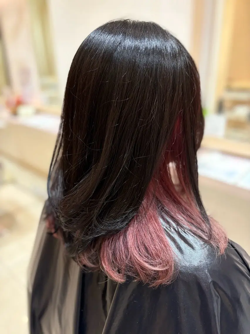 ミディアム カット ヘアカラー 🪽羽エク/Ash 店長/折目奈央🪽のヘアスタイル