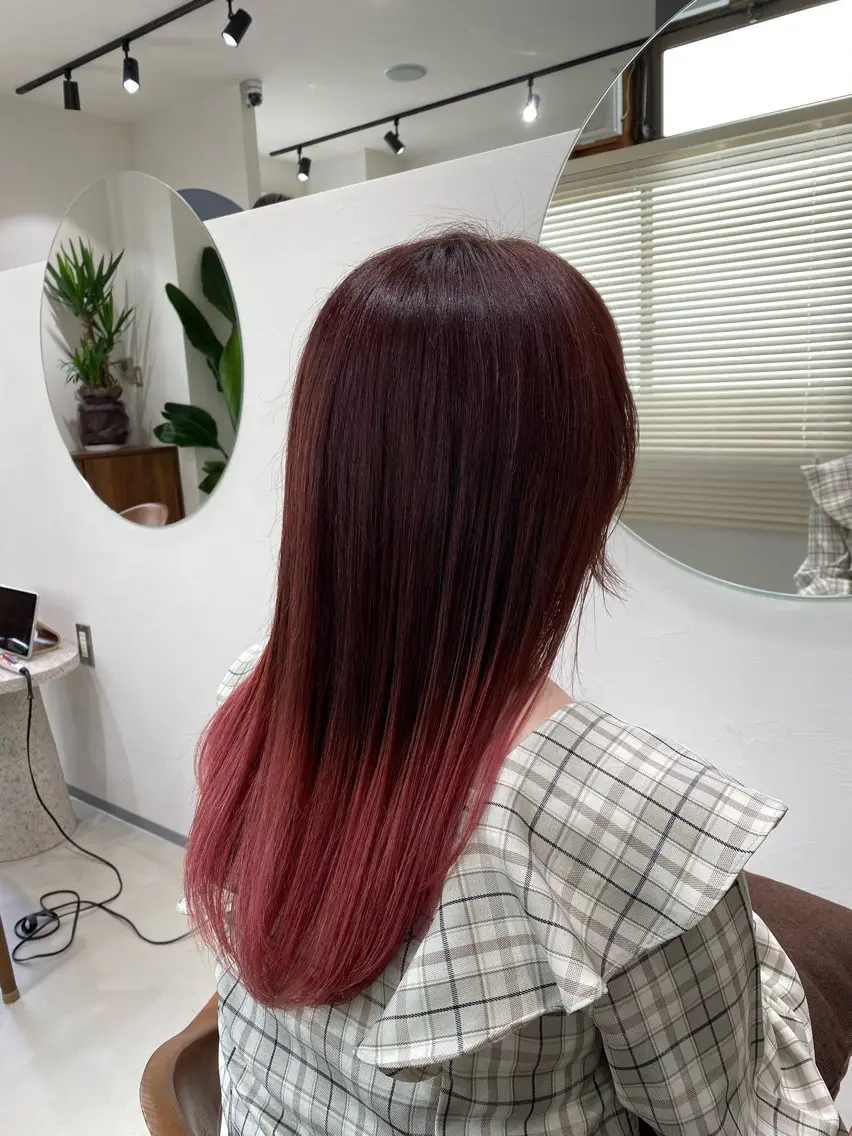ロング カラー カット ヘアカラー Aujuaソムリエ ❤️‍🔥今吉 晃太のヘアスタイル