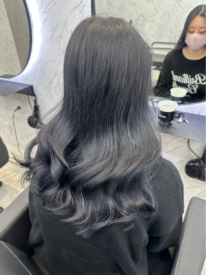 ロング カラー ヘアカラー トリートメント カット¥1100 ✂️MIUのヘアスタイル