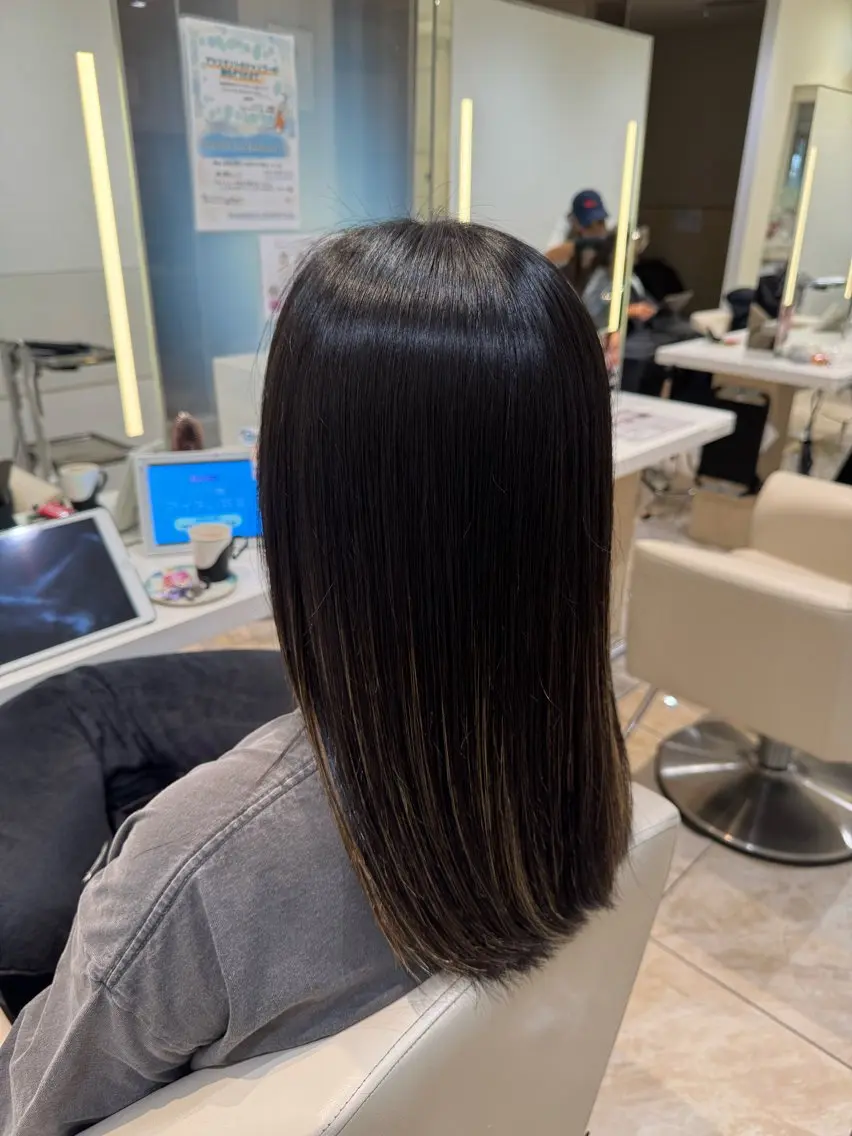 ロング 縮毛矯正 縮毛矯正 kureha𓈒𓋜 ANNETTA🐣のヘアスタイル