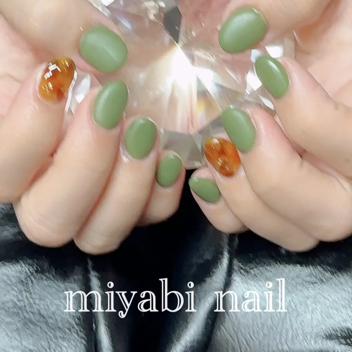 ネイル アートネイル べっ甲ネイル ジェルネイル マットネイル 持ち込み ハンドネイル miyabi nail 桂川駅近くのネイルデザイン