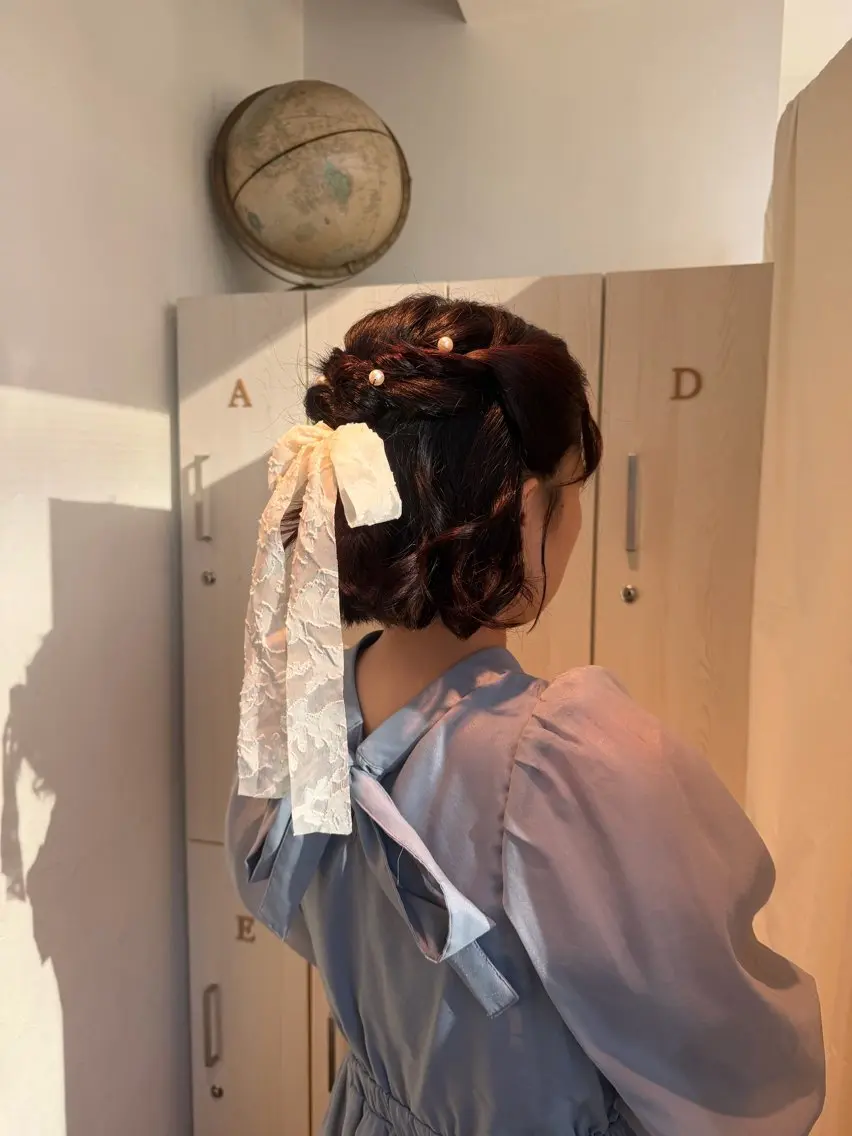 ショート ヘアアレンジ ボブ アヤネ🧚 横浜美容師🎶のヘアスタイル
