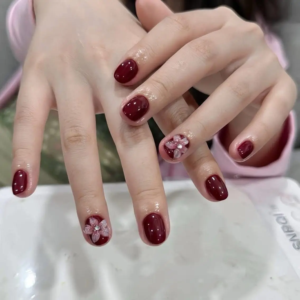 ネイル 韓国ネイル 持ち込み ニュアンスネイル ネイルチップ 冬ネイル LISA ANA.CHUOのネイルデザイン