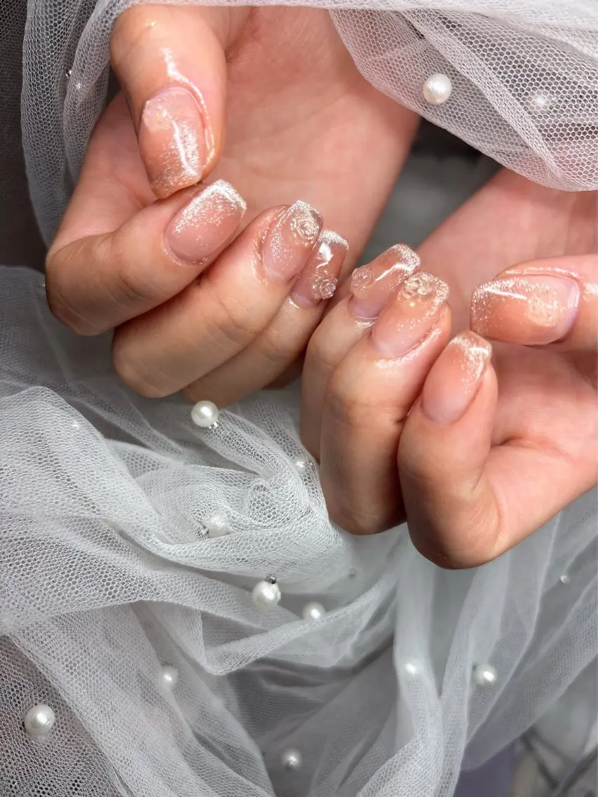 ネイル チークネイル マグネットネイル happiness nailのネイルデザイン