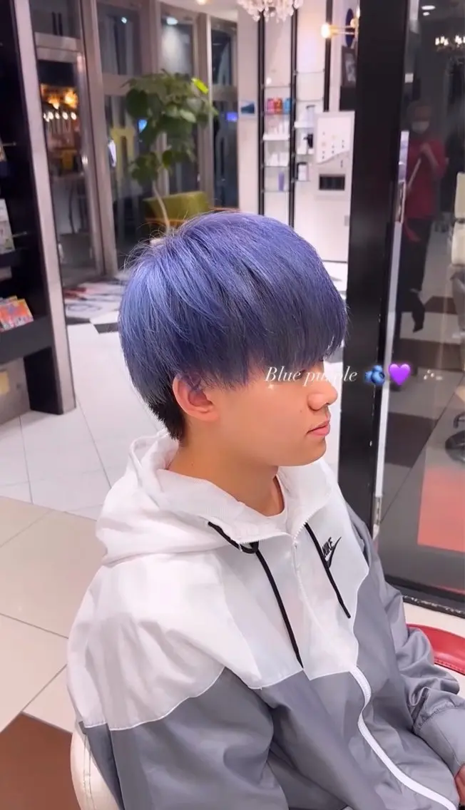 メンズ メンズブリーチ ハイトーンカラー✨️ 艶カラー特化Amiのヘアスタイル