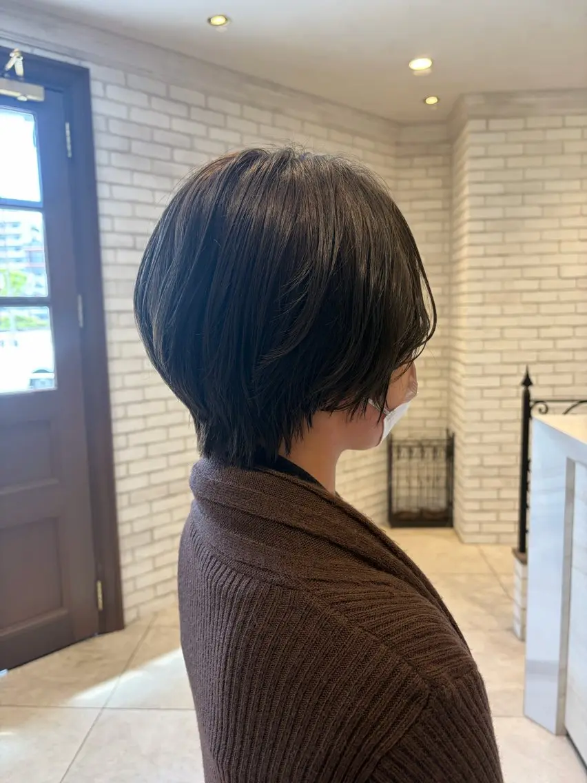 ショート ショートヘア シモカワ マシロのヘアスタイル
