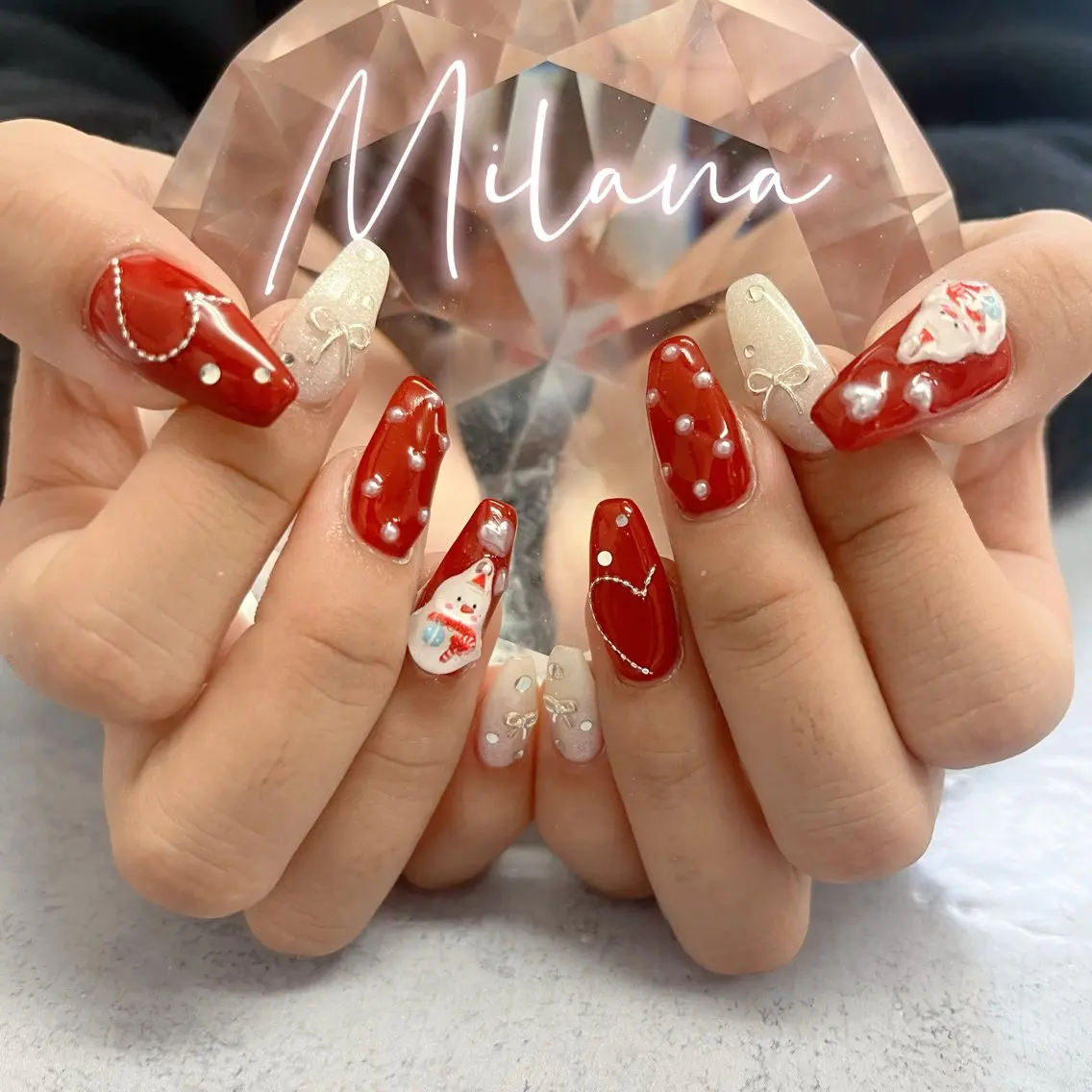 ネイル ハンドネイル Milana 西里のネイルデザイン