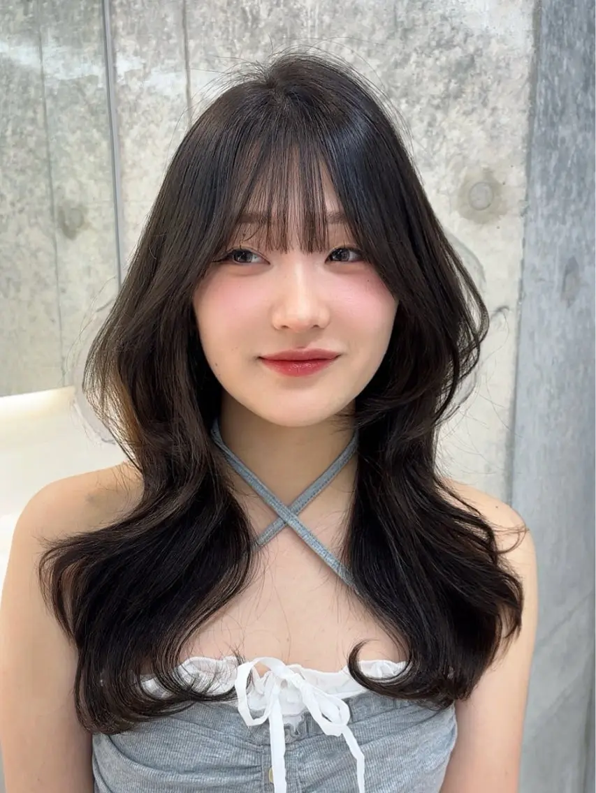 ロング カラー グレージュ カット ヘアカラー トリートメント 🍒ブリーチなしカラ ー/Sakura🍒のヘアスタイル