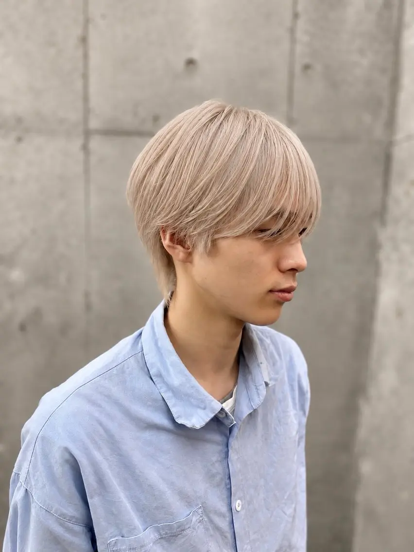 カラー メンズ 🌈艶ハイトーン特化 🌈NOZOMUのヘアスタイル