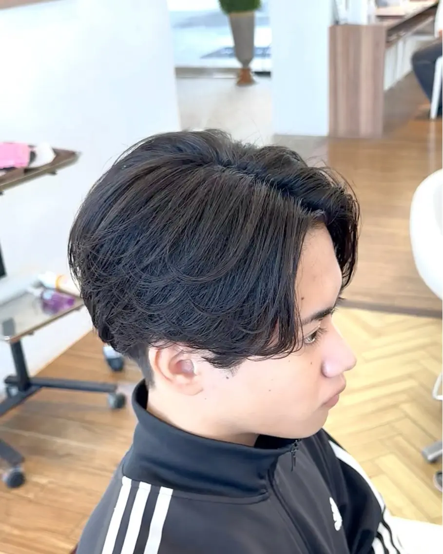 メンズ センターパート カット ☆★メンズ特化★☆ 川地由麿のヘアスタイル