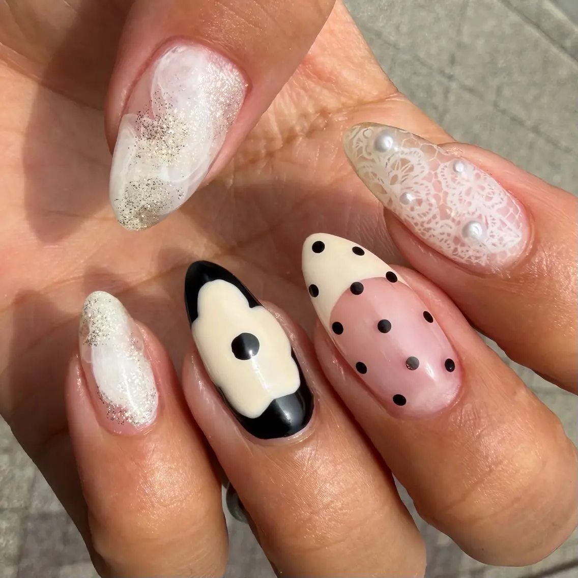 ネイル ハンドネイル Natsumi 𓂃𓈒𓏸𓍯のネイルデザイン