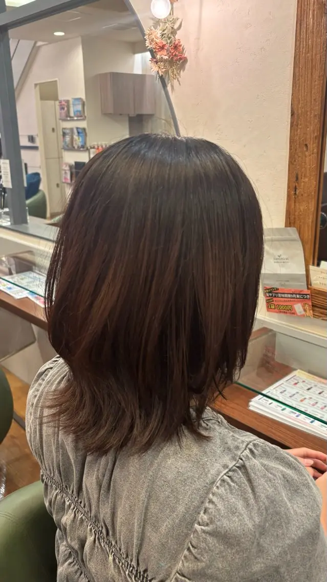 ミディアム くびれヘア mai/ merry 寺田町のヘアスタイル