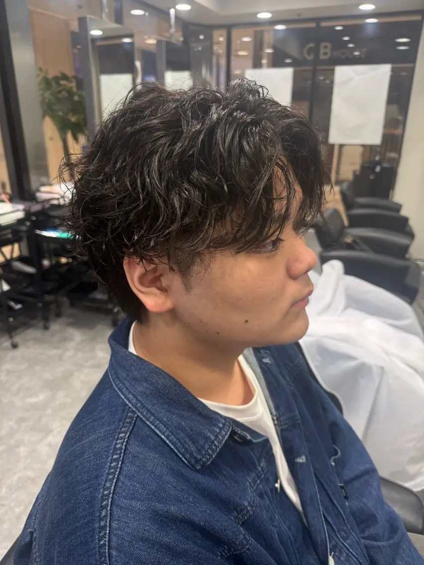 メンズ メンズパーマ 本田 有里のヘアスタイル