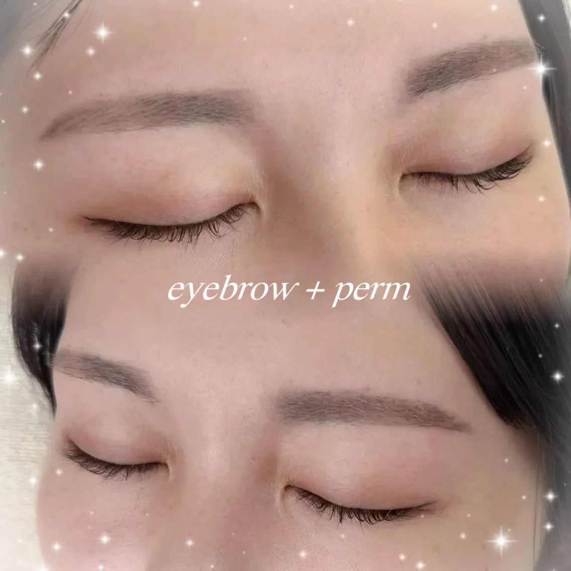 アイブロウWAX☘️ + まつげパーマ💕 {川越/マツパ/ラッシュリフト/眉毛}の写真