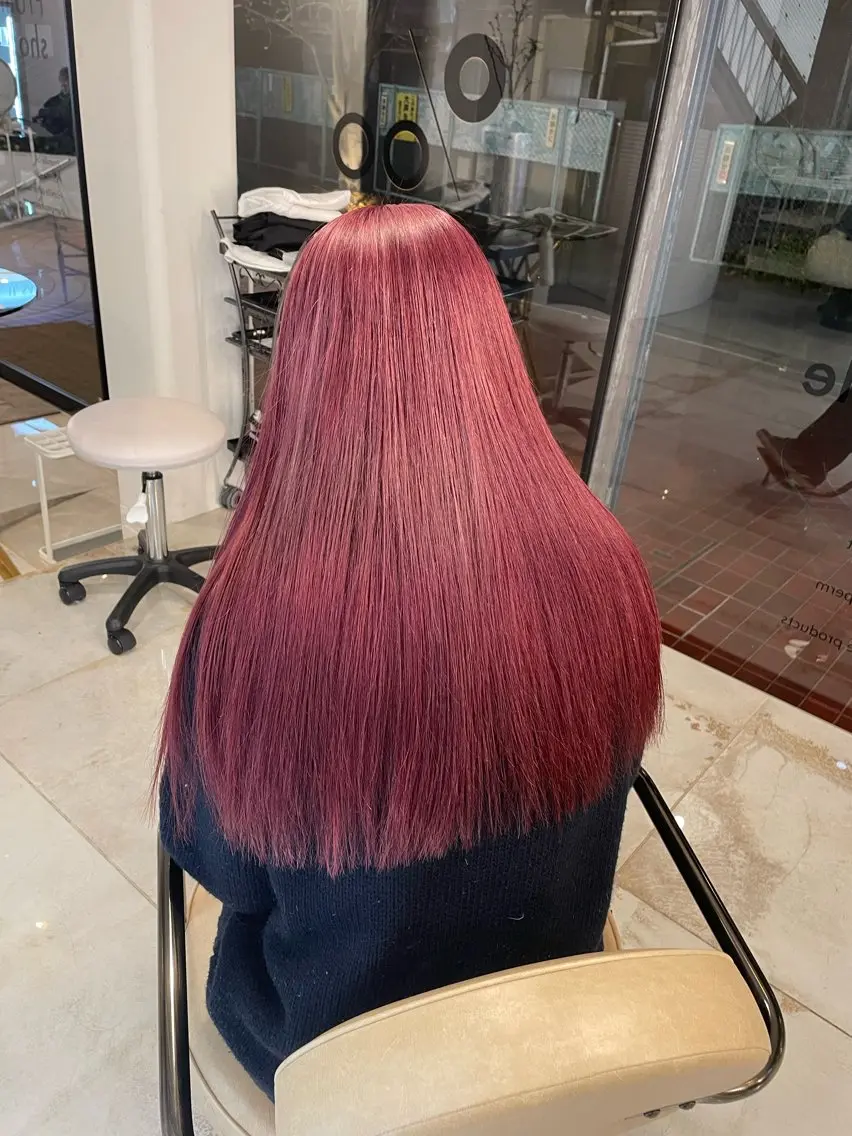 セミロング カラー KOGA／ パーマモデル募集のヘアスタイル