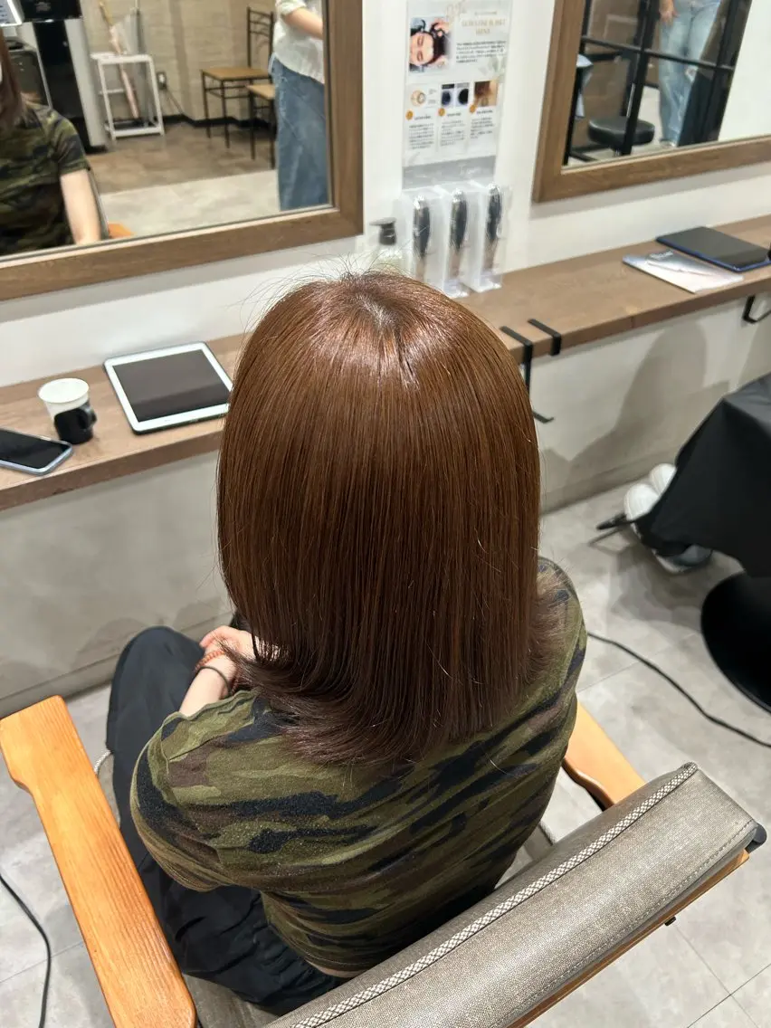 カラー 名駅🎀*॰ॱ透明感 カラー かほのヘアスタイル
