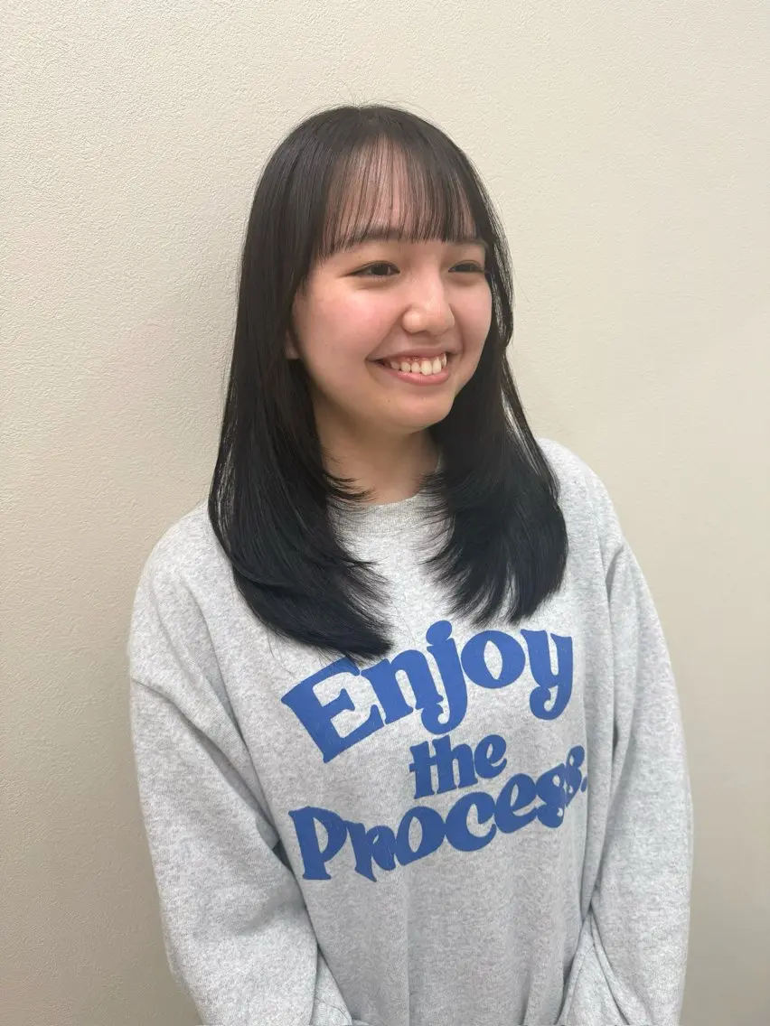 ロング カラー レイヤーカット 🫧透明感カラー🫧 古川穂果のヘアスタイル
