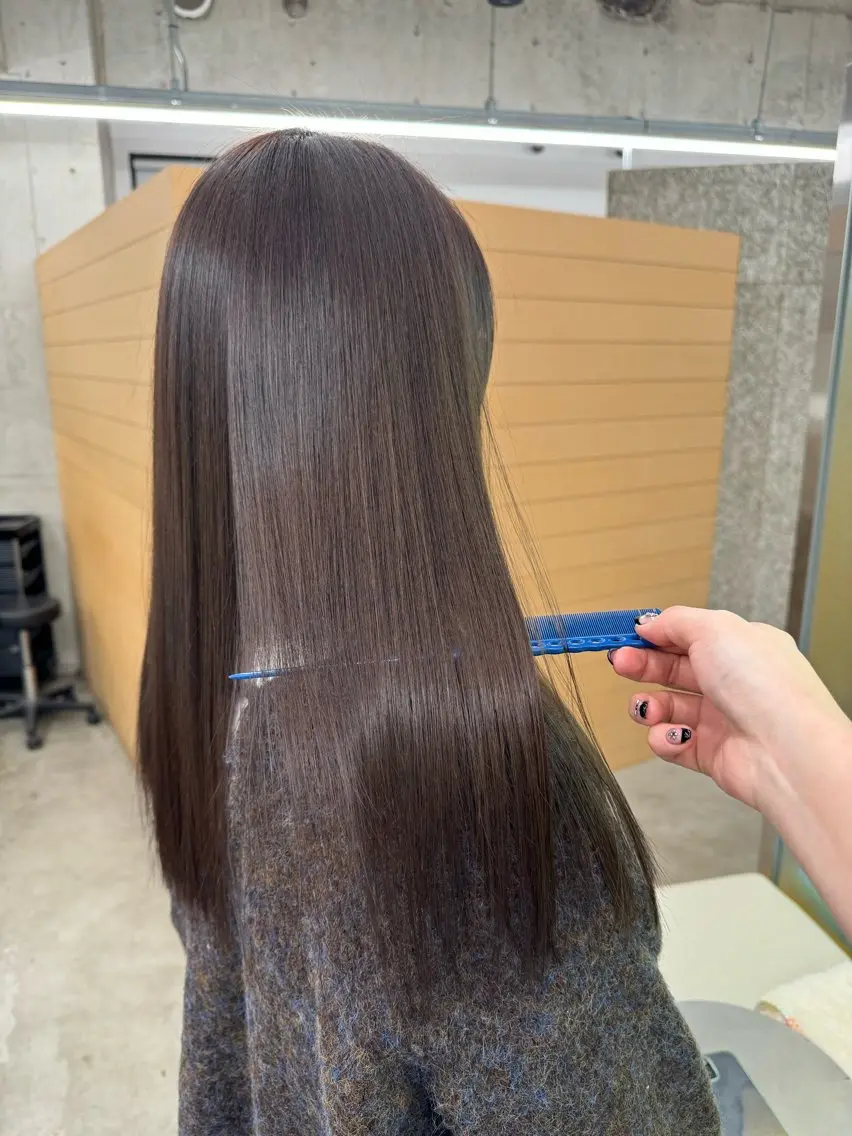 ロング 髪質改善 ヘアカラー トリートメント 髪質改善×艶髪 🤍amane🤍のヘアスタイル