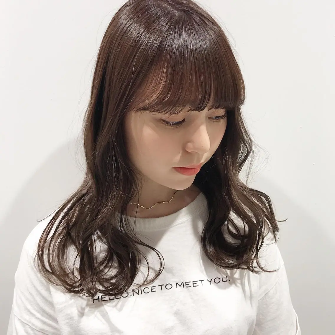 ロング カラー ブリーチ ブリーチなしカラー CITY louwe 脇坂彩音のヘアスタイル