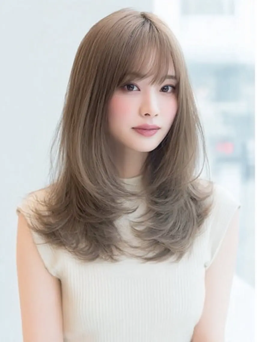 ロング ヘアカラー トリートメント 絶対綺麗な暖色カラー 🎯あります✨増渕✨のヘアスタイル