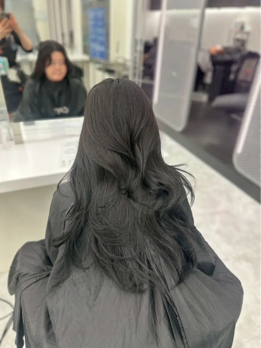ロング カラー ヘアアレンジ メンズ ヘアカラー さくら🍒 暖色カラー/髪質改善のヘアスタイル
