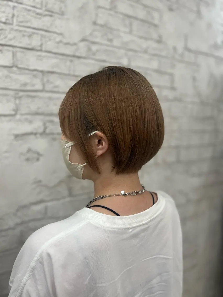ショート カット ヘアカラー トリートメント 池袋メイク/艶カラー 🎀Rina🎀☁️のヘアスタイル