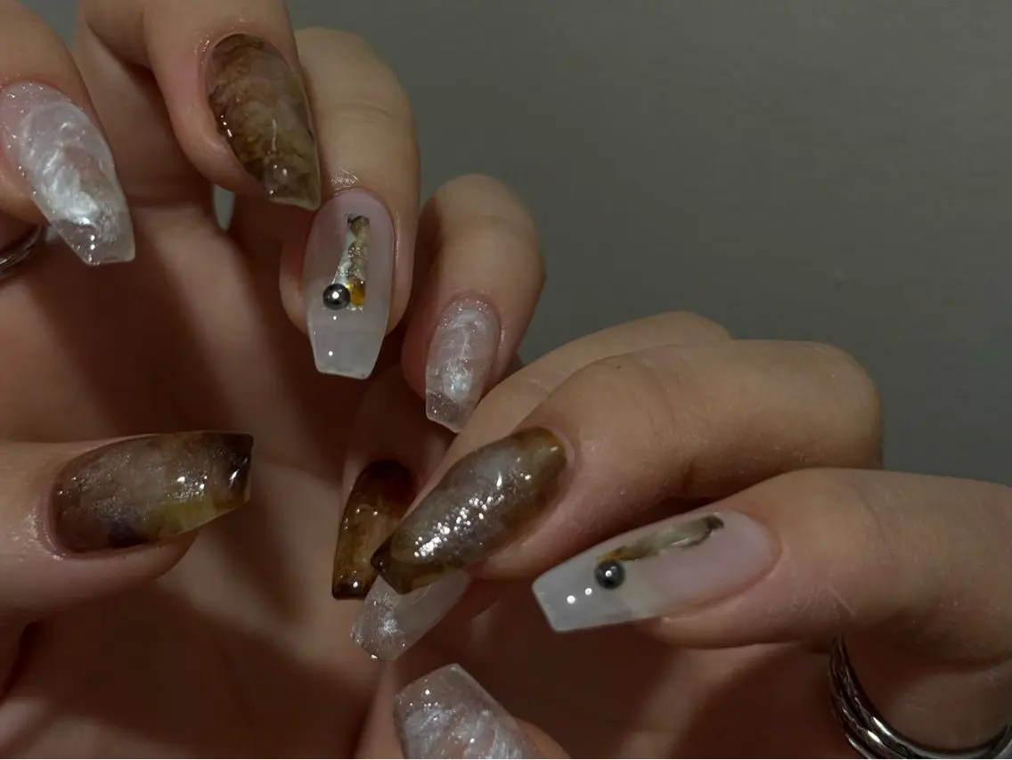 ネイル フレンチネイル マグネットネイル 持ち込み ニュアンスネイル ワンカラーネイル ハンドネイル LINEA.nail Kozueのネイルデザイン