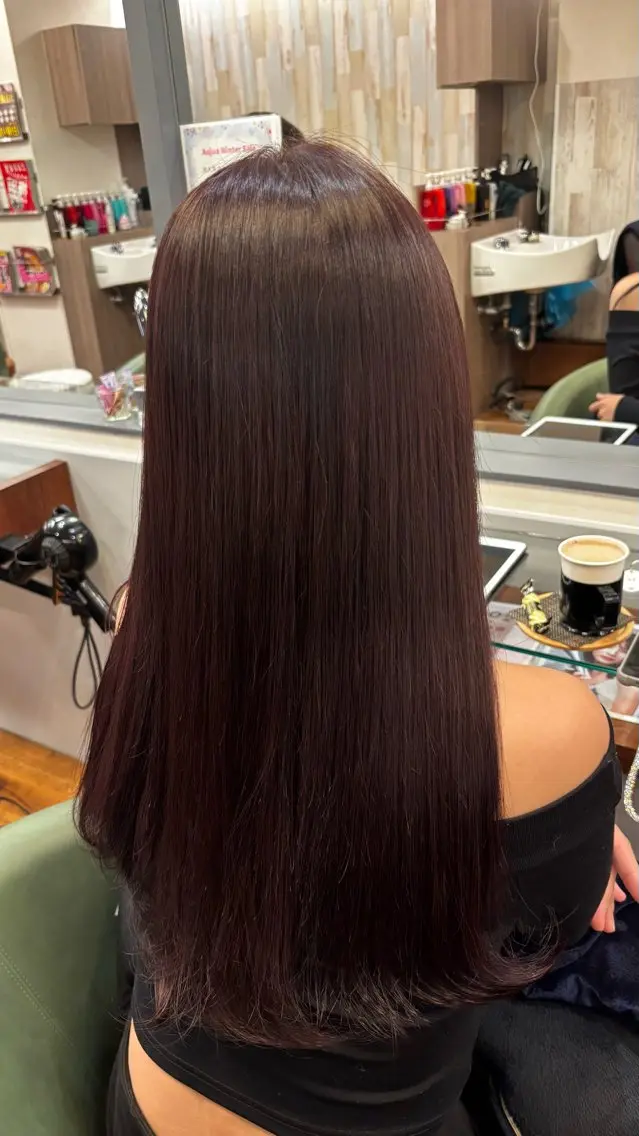 カラー ブリーチ レッドカラー mai/ merry 寺田町のヘアスタイル