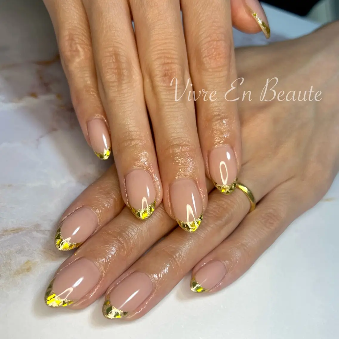 ネイル フレンチネイル ガラスフレンチ S Nailのネイルデザイン