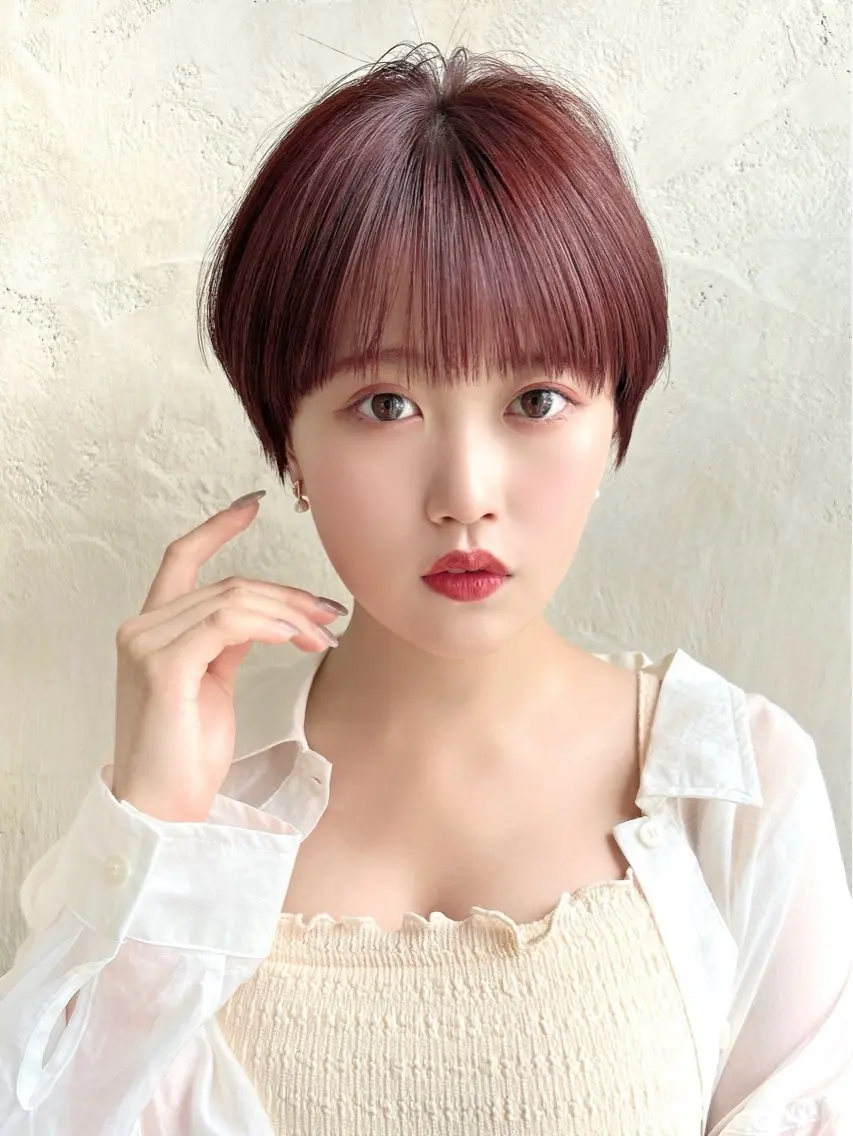 ショート カラー カット ヘアカラー トリートメント 銀座✨ショートボブ ショート/坂本亜裟海のヘアスタイル