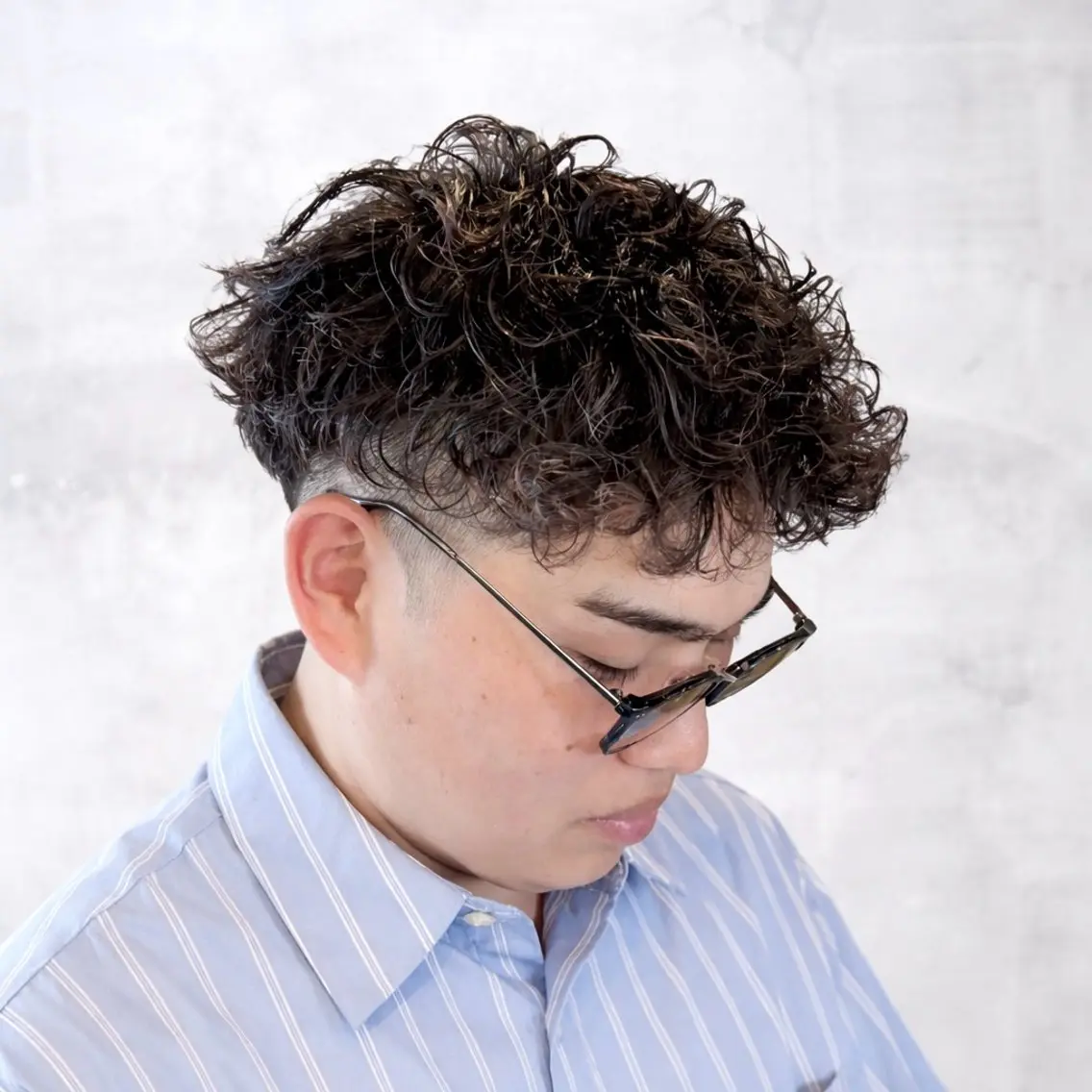 ショート パーマ メンズ カット パーマ スナップフォト確認 お願いします!竹内のヘアスタイル