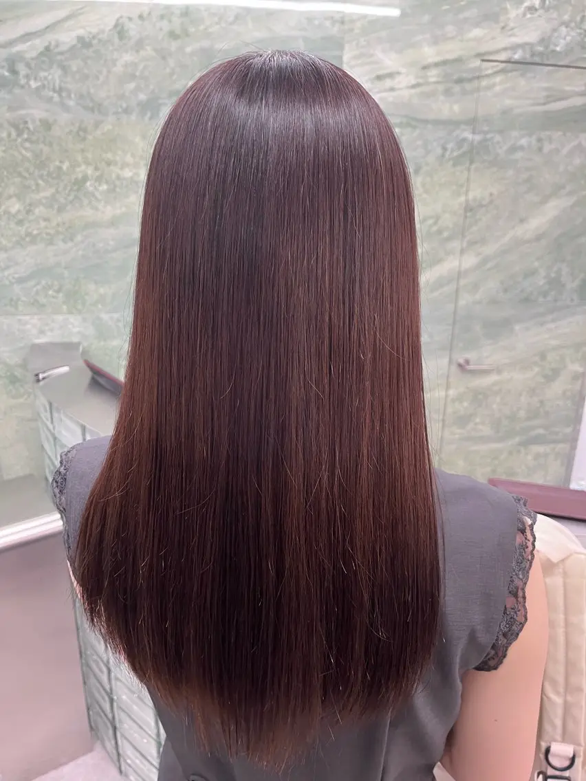 ミディアム カラー ヘアカラー 縮毛矯正 / 透明感カラー首藤大翔のヘアスタイル