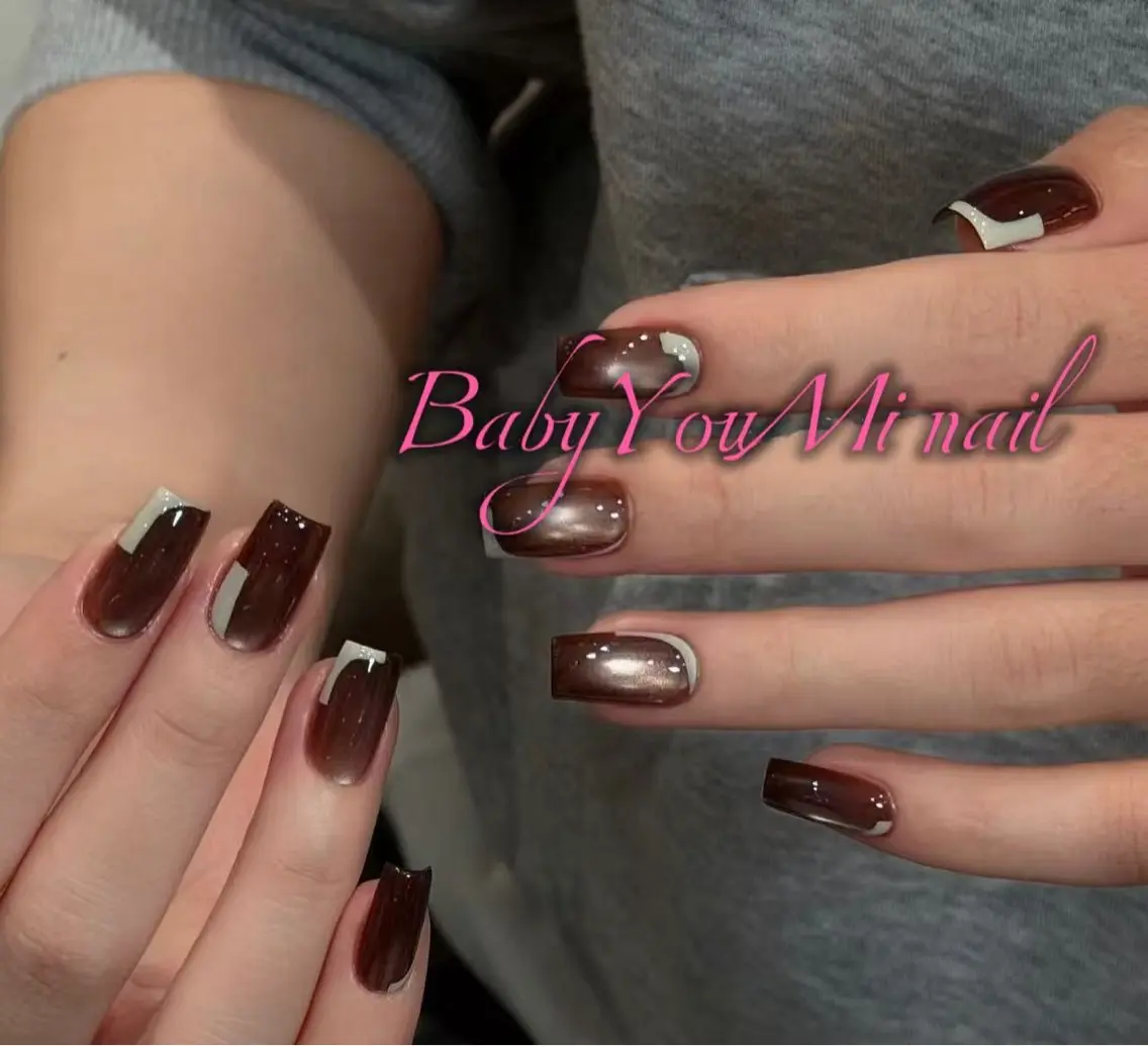 ネイル オーロラネイル 成人式 フットネイル フレンチネイル ジェルネイル ハンドネイル BabyYouMi nailのネイルデザイン